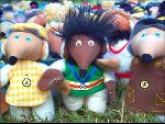Artists support protests with field of McDonald's Wombles