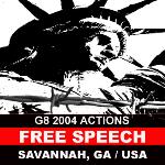 G8 2004: Free Speech Savannah /(c) 2003 Yamacraw Press