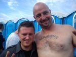 Darren Jardine with Tommy Robinson ex founder of the EDL