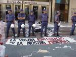 Acción contra la bolsa de Barcelona