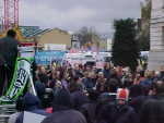Pic: Demonstration outside Hackney Townhall