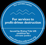 Climate Action on 13/11 in City of London - the plaque