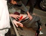 Photo of injured protester
