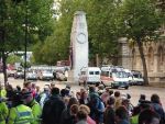 People also gathering at downing street