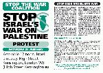 Stop Israel's War on Palestine - Protest