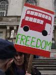 Hackney Freedom Pass Demo Pictures