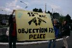 Nonviolent Activists Block NATO for 30 minutes to mark International CO Day