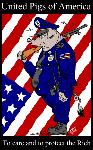 United Pigs of America (cartoon by Latuff)