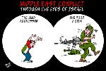 The eyes of Israel (cartoon by Latuff)