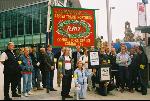 Pics. RMT strikers at Arriva in mass picket at Manchester