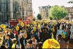 Anti Nazi League march from Manchester Town Hall to the Carnival