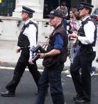 Pix of police at peace march