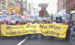 Women's contingent on the anti-war demo, London 28 Sept 2002