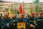 Pics.Firefighters protest at CBI conference manchester 25th