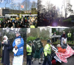 and more pics from northwood blockade