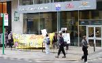 Protest at Manchester Army Careers Office