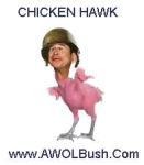 AWOL = worst type of Chicken Hawk