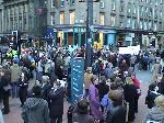 fantastic day of protests in Glasgow!