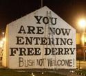 bush not welcome