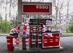 ESSO fuelstation blocked for one hour in Amsterdam