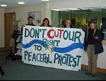 Swiss Consulate Occupied in Manchester