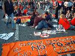 Pont Mont Blanc blockaded against G8 in evian