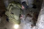 IDF explosives expert preparing controlled detonation