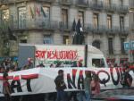 Lorry with sound system - squatters demo Barcelona 4/10