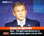 bush will potect us from the corrupt and wealthy