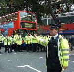 Cops block Tottenham Court Road