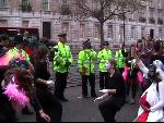 dancing in the street at whitehall
