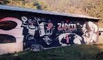 Bansky graffiti in Morelia