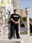 Me next to the infamous pillar Saddam's statue once stood on.