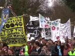 the march arriving at aldermarston