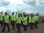 Security / Stewards leave stone field - that's all folks!