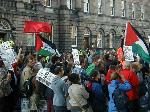 Crowd in Charlotte Square, Edinburgh's West End.