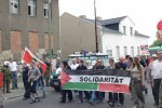 German NPD nazis on pro-palestine march 1
