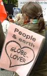 People & earth - globe lover
