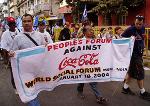 People's Forum Against Coke, World Social Forum, India, January, 18, 2004