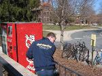 Removal of One of the Coke Machines from Carleton College, MN