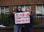 The Grim Reaper and his friend Tony Blair say `End War!`