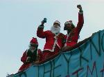 Teas-up on the roof protest. Do Brum City Council know it's Christmas yet?