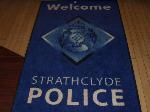 Strathclyde police roll out the red (er, blue) carpet for the two arrested!
