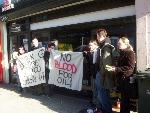 students protest in Stirling