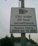 Sign in a residential area of Brighton