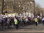 Marching around Grosvenor Square