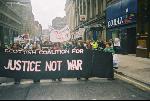 March about to begin in Queen Street.