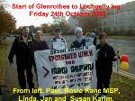 Start of leg from Glenrothes to Lochgelly on Friday October 24th 2003.