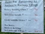 Rules for preserving an authentic railway village