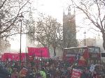 marching near parliament square